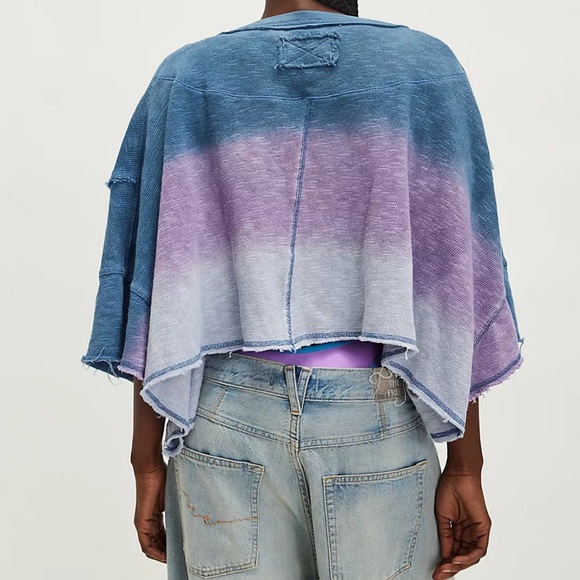 Free People NWOT We the Free After Midnight Washed Tee Size Small - Picture 2 of 5